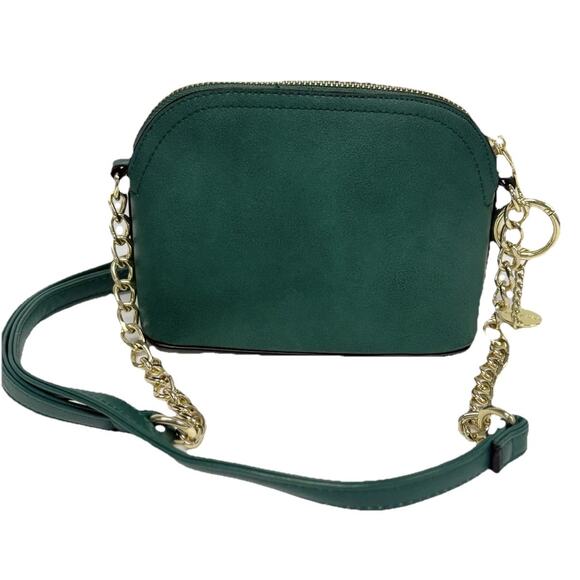 Steven Madden BMaggie Crossbody Green Mini Purse Gold Chain Adj Strap Sm Handbag - Picture 2 of 10